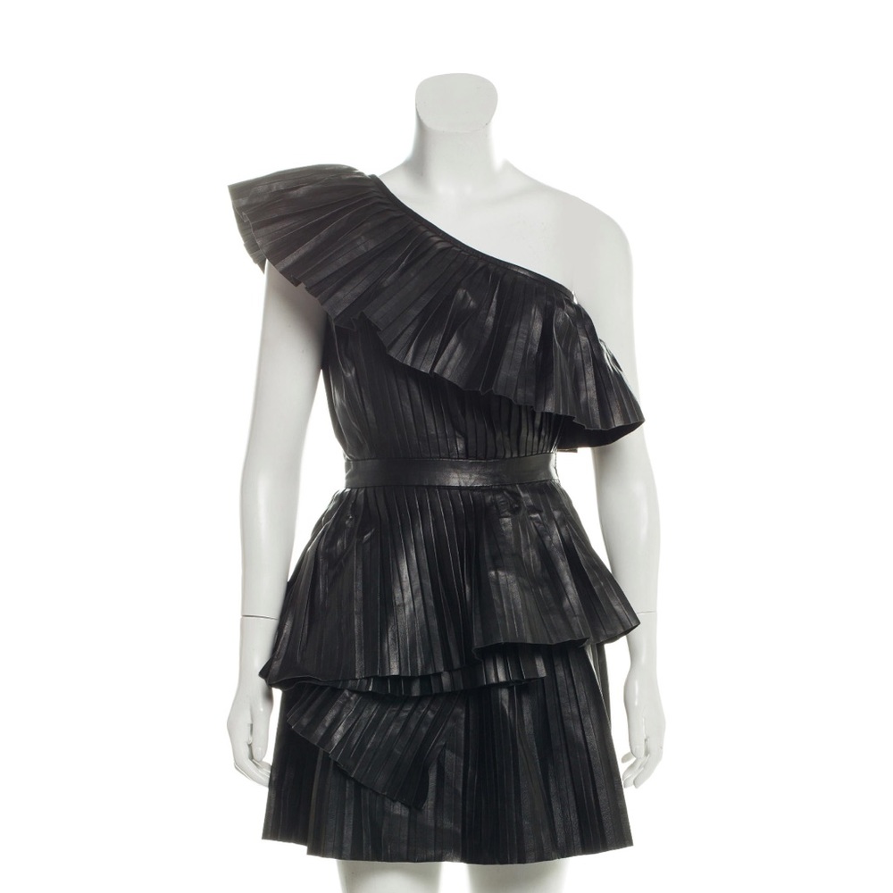 Balmain leather dress